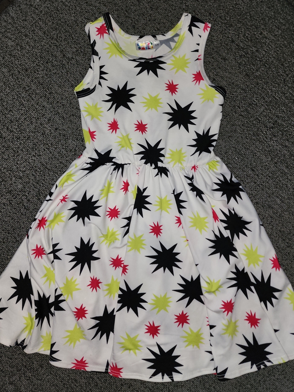 DotDot Smile - Girls Sleeveless Starburst Dress